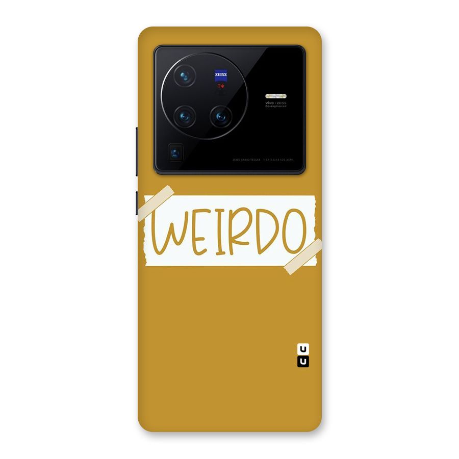 Simple Weirdo Back Case for Vivo X80 Pro