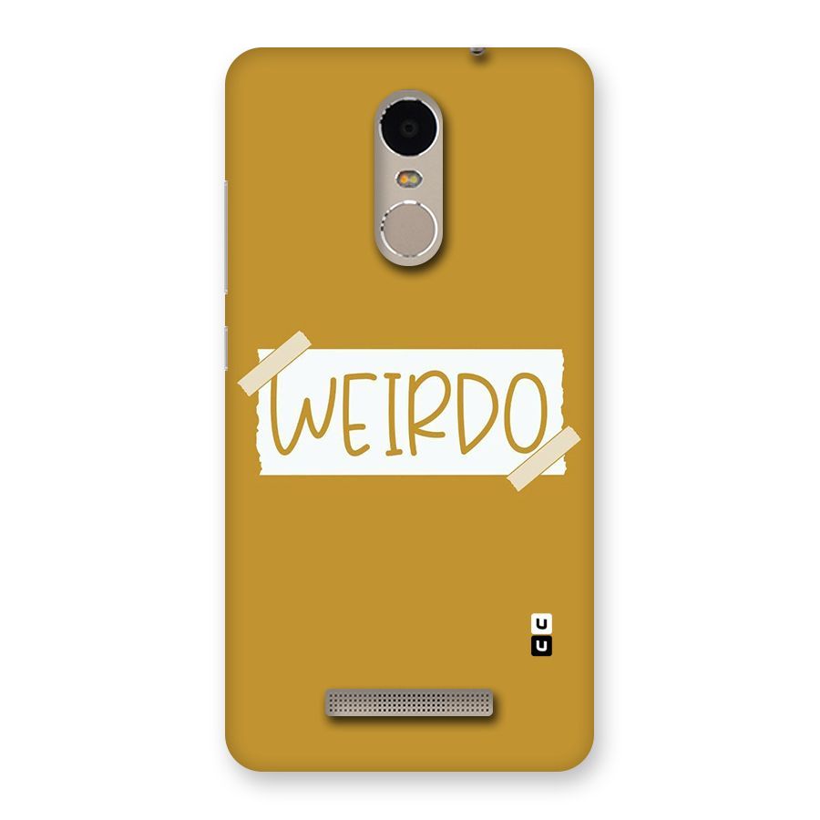 Simple Weirdo Back Case for Xiaomi Redmi Note 3