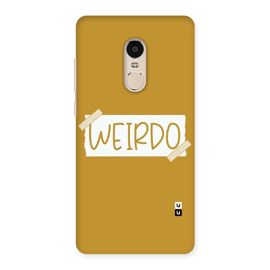 Simple Weirdo Back Case for Xiaomi Redmi Note 4