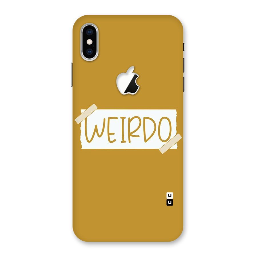 Simple Weirdo Back Case for iPhone XS Max Apple Cut
