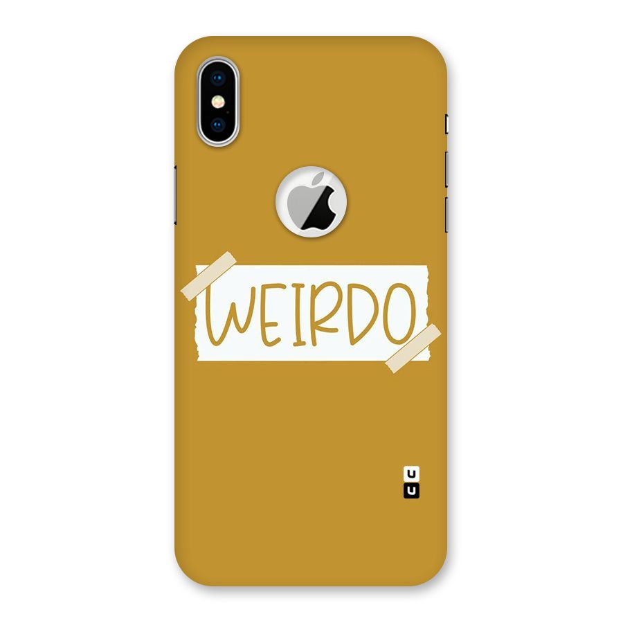 Simple Weirdo Back Case for iPhone X Logo Cut