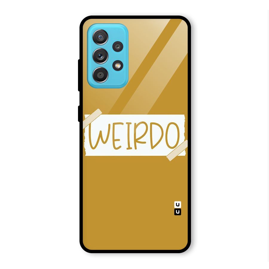 Simple Weirdo Glass Back Case for Galaxy A52s 5G