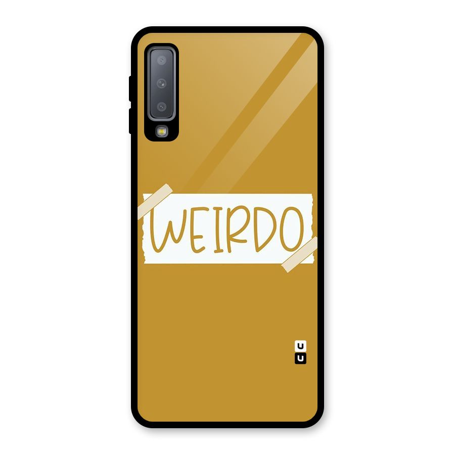 Simple Weirdo Glass Back Case for Galaxy A7 (2018)