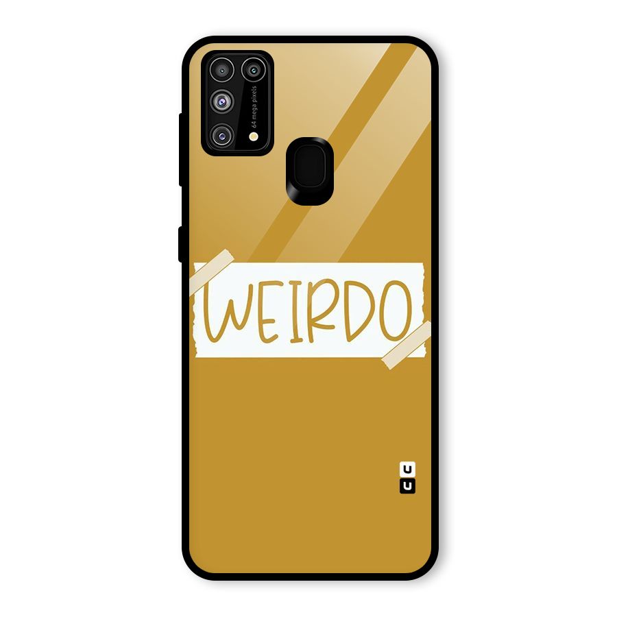 Simple Weirdo Glass Back Case for Galaxy F41