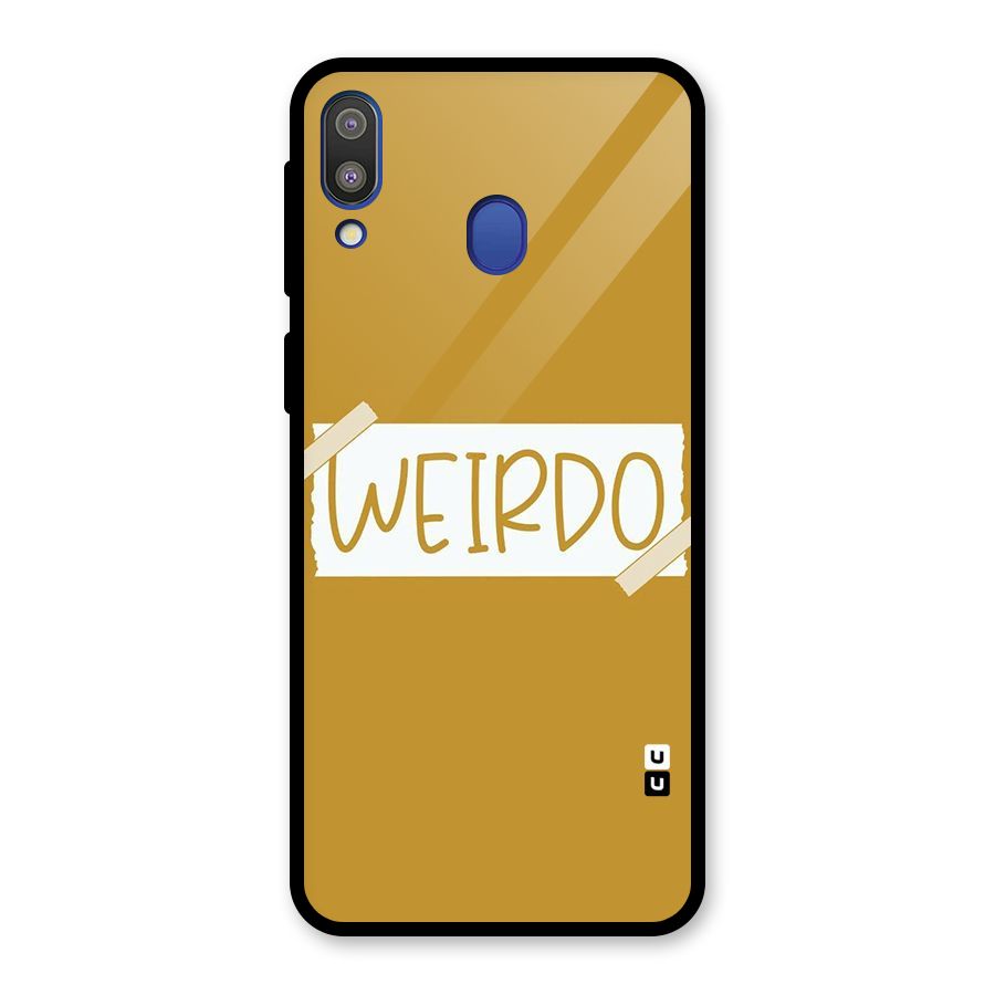 Simple Weirdo Glass Back Case for Galaxy M20