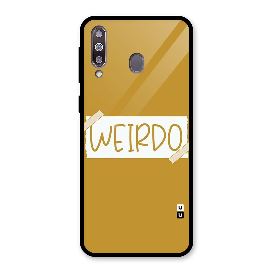 Simple Weirdo Glass Back Case for Galaxy M30