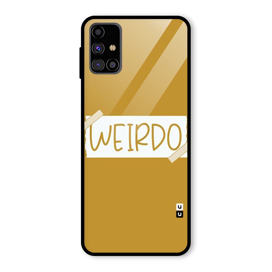 Simple Weirdo Glass Back Case for Galaxy M31s