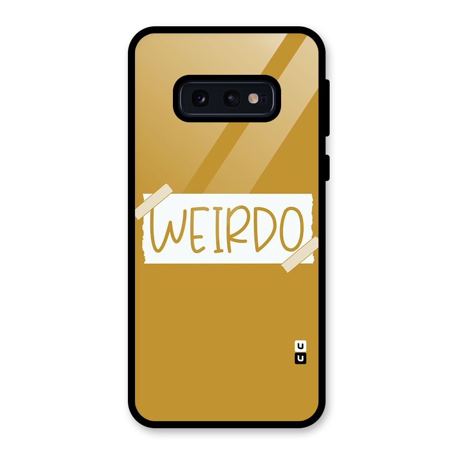 Simple Weirdo Glass Back Case for Galaxy S10e