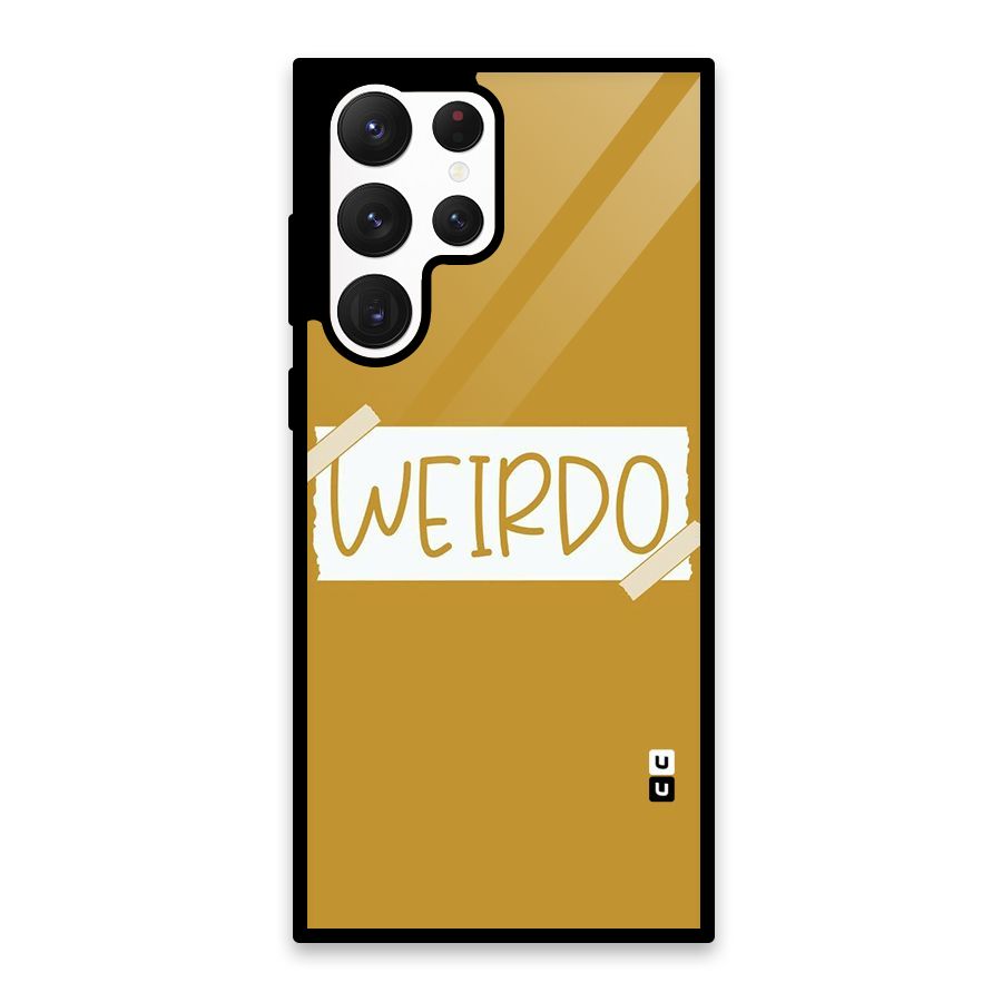 Simple Weirdo Glass Back Case for Galaxy S22 Ultra 5G