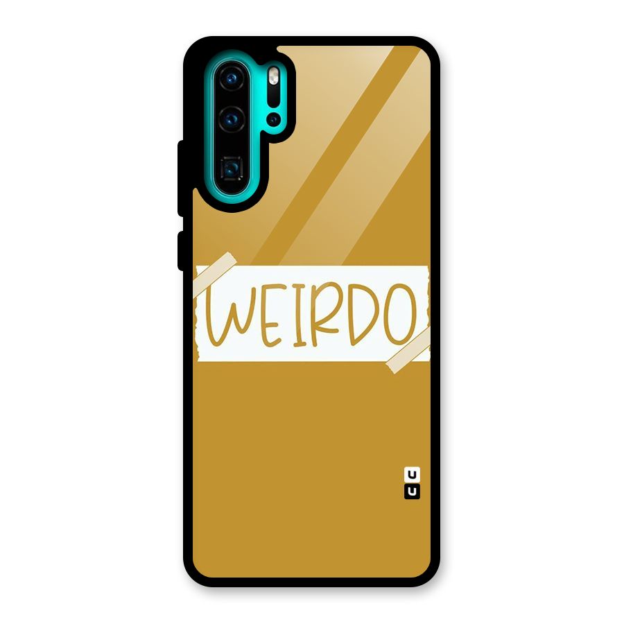 Simple Weirdo Glass Back Case for Huawei P30 Pro