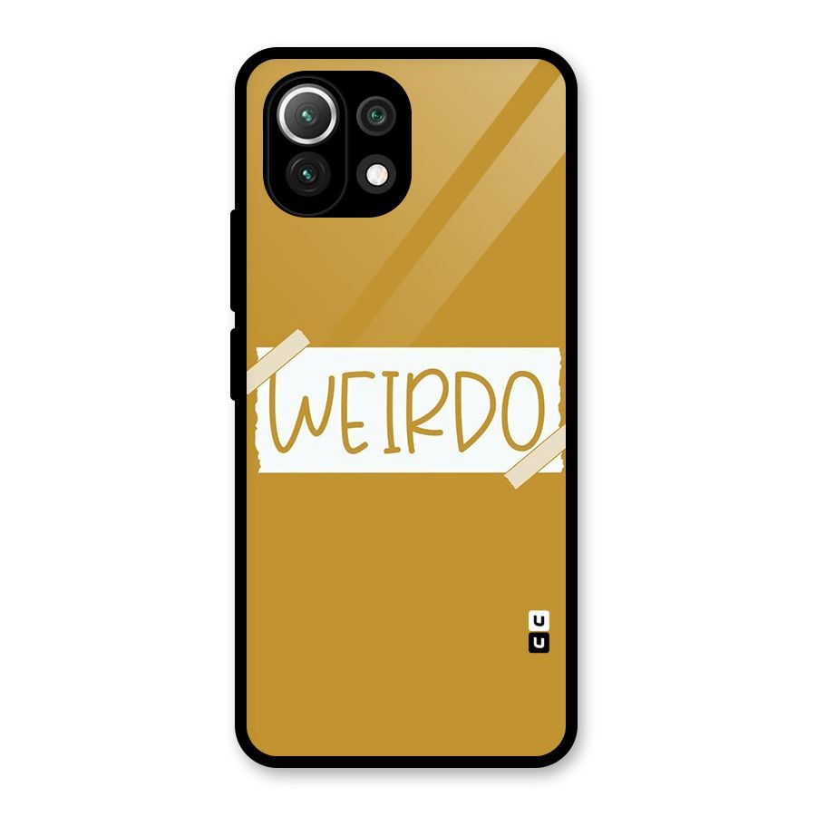 Simple Weirdo Glass Back Case for Mi 11 Lite NE 5G