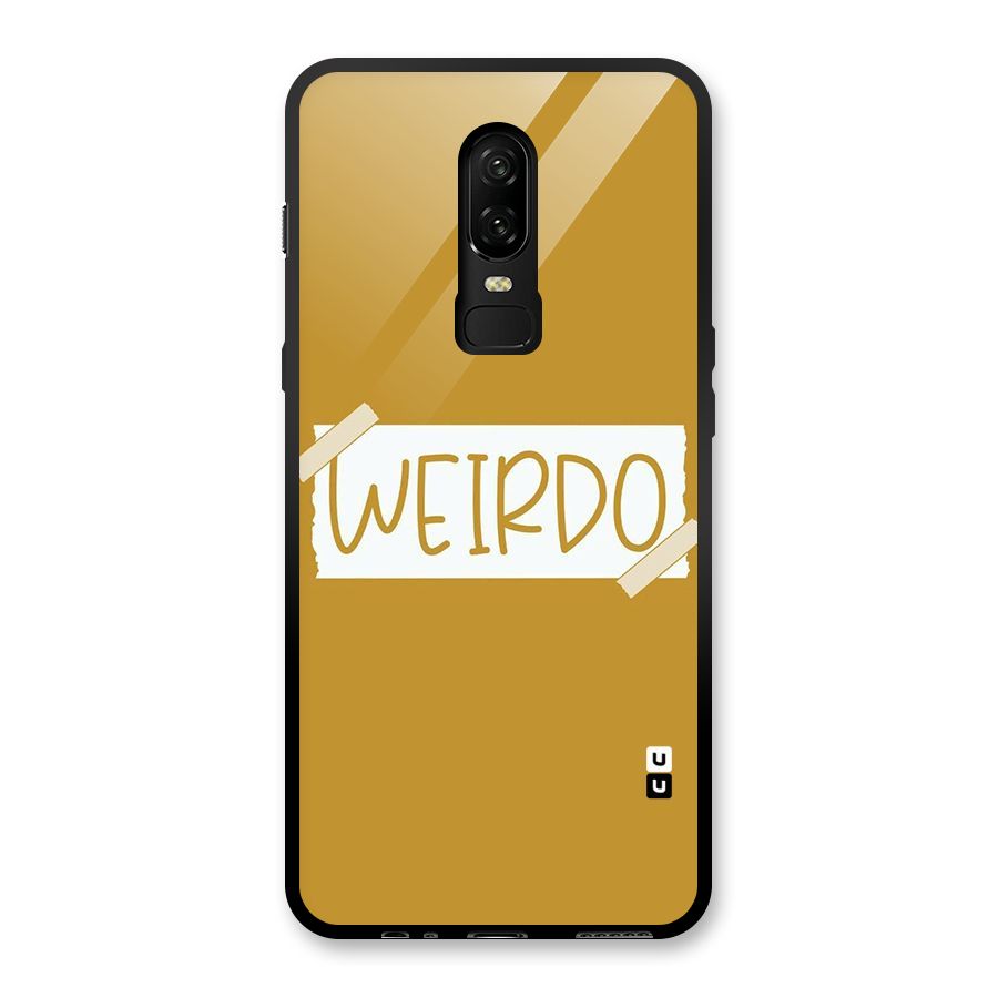 Simple Weirdo Glass Back Case for OnePlus 6