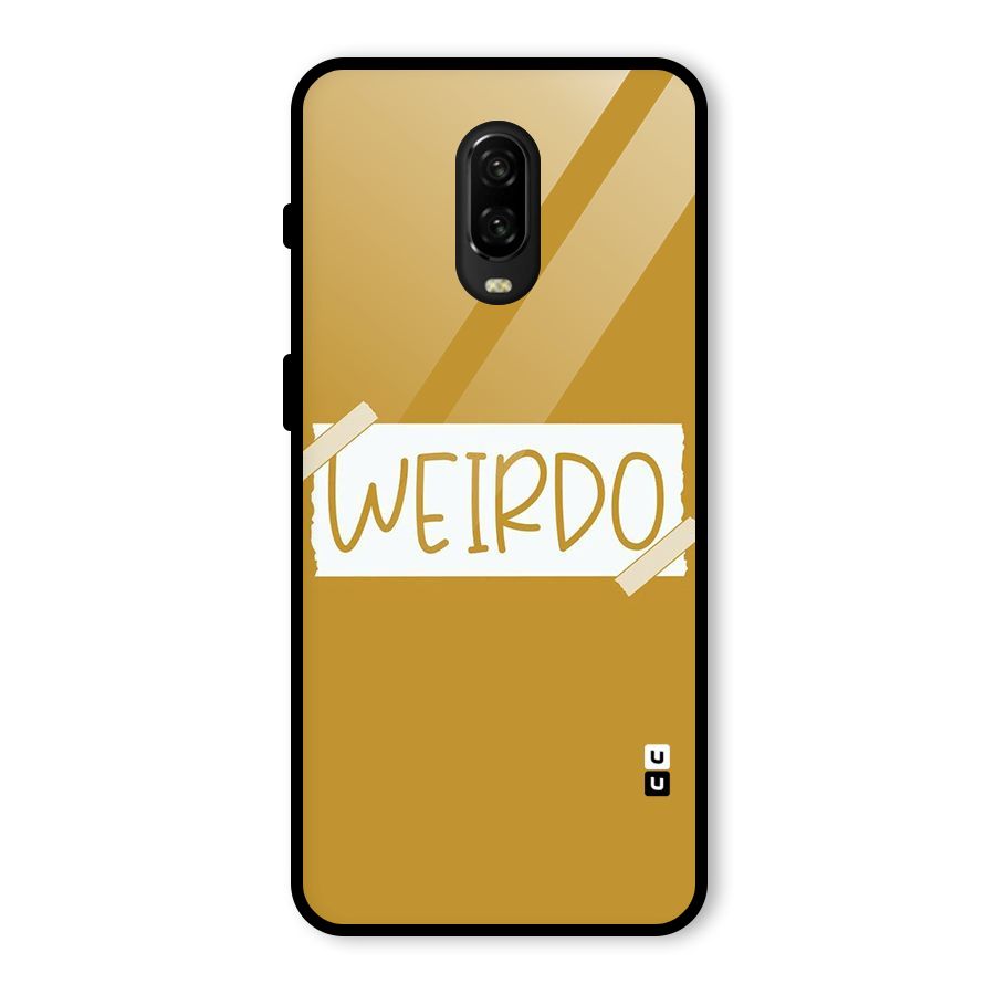 Simple Weirdo Glass Back Case for OnePlus 6T