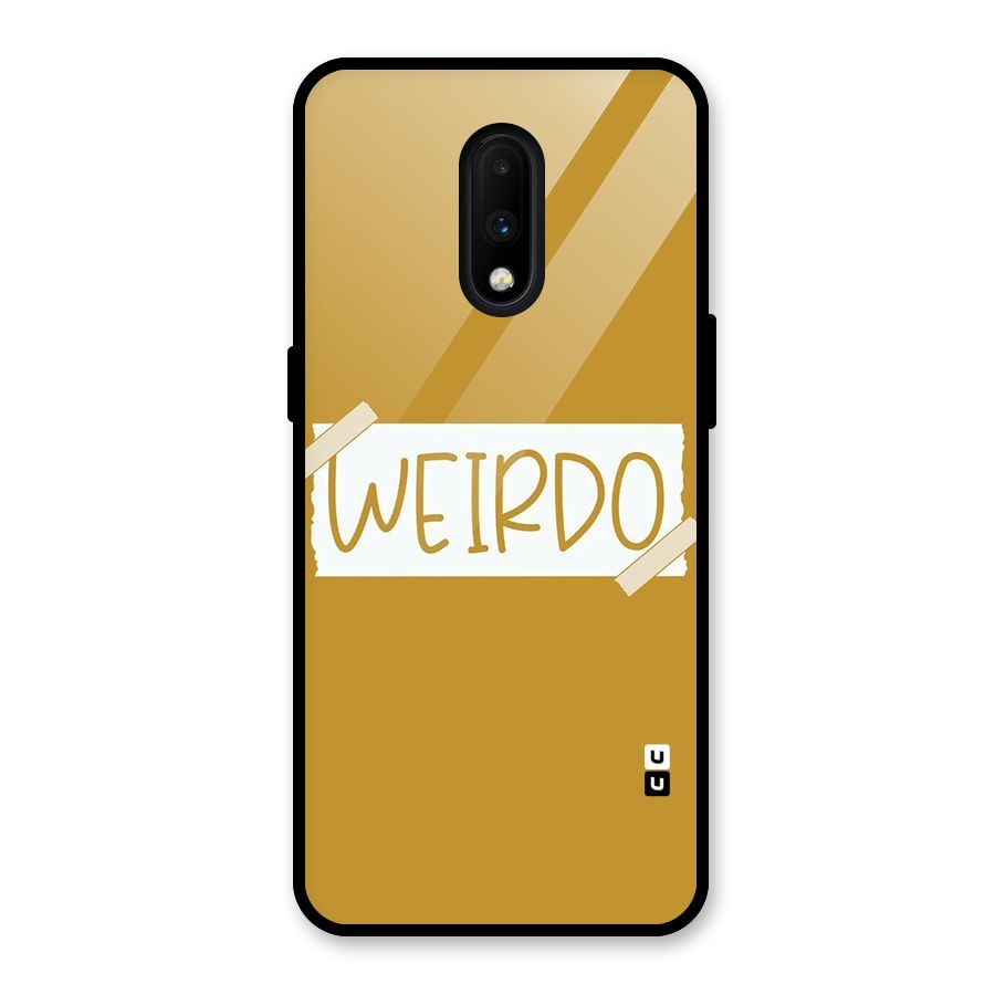 Simple Weirdo Glass Back Case for OnePlus 7