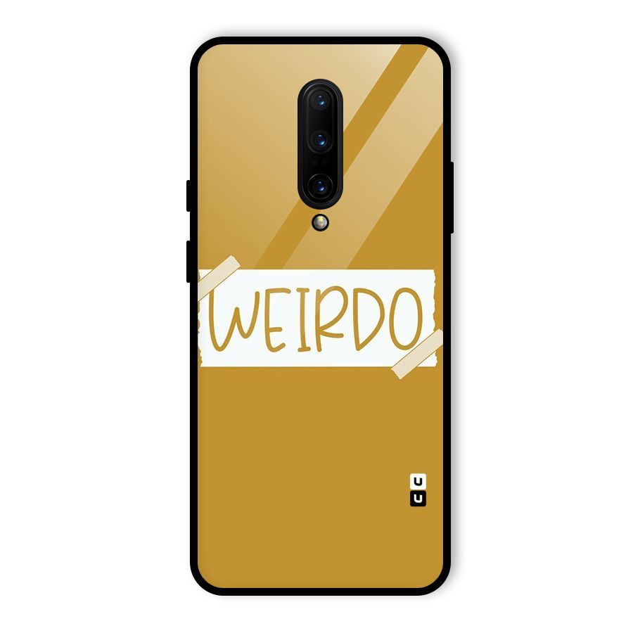 Simple Weirdo Glass Back Case for OnePlus 7 Pro