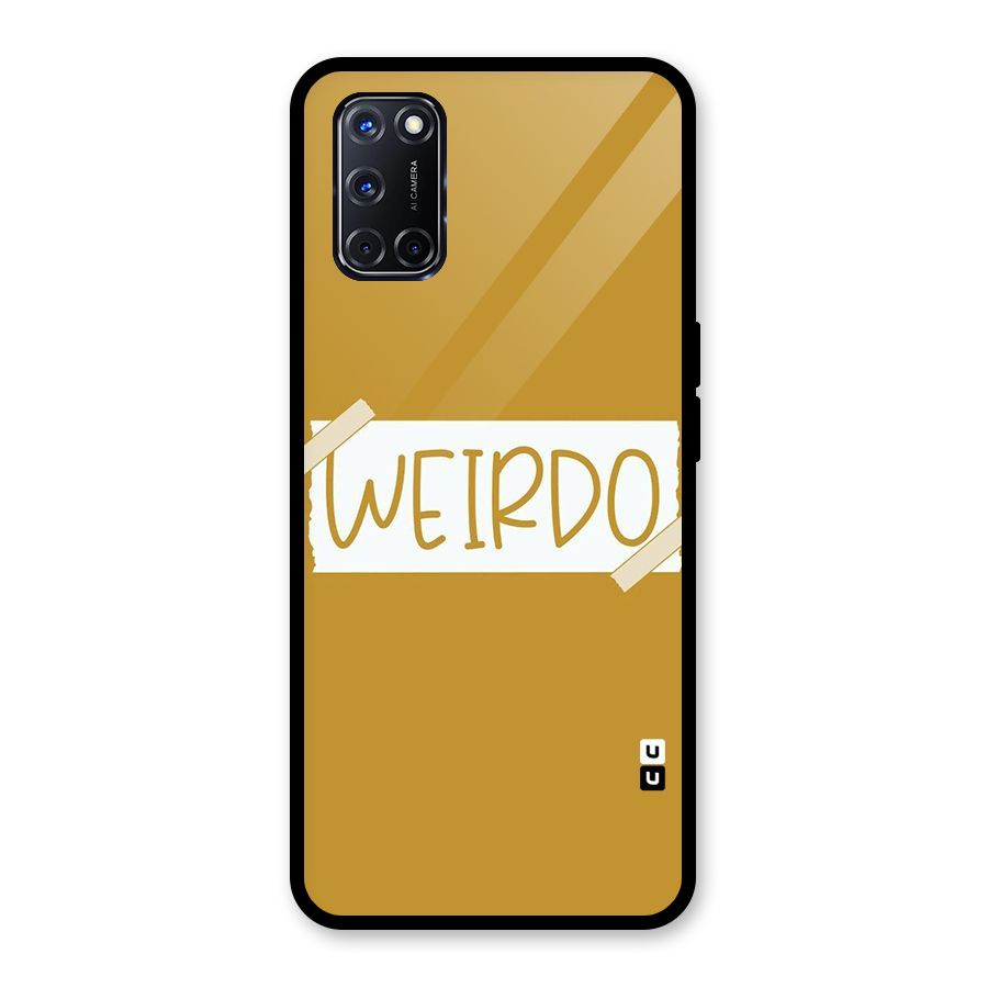 Simple Weirdo Glass Back Case for Oppo A52