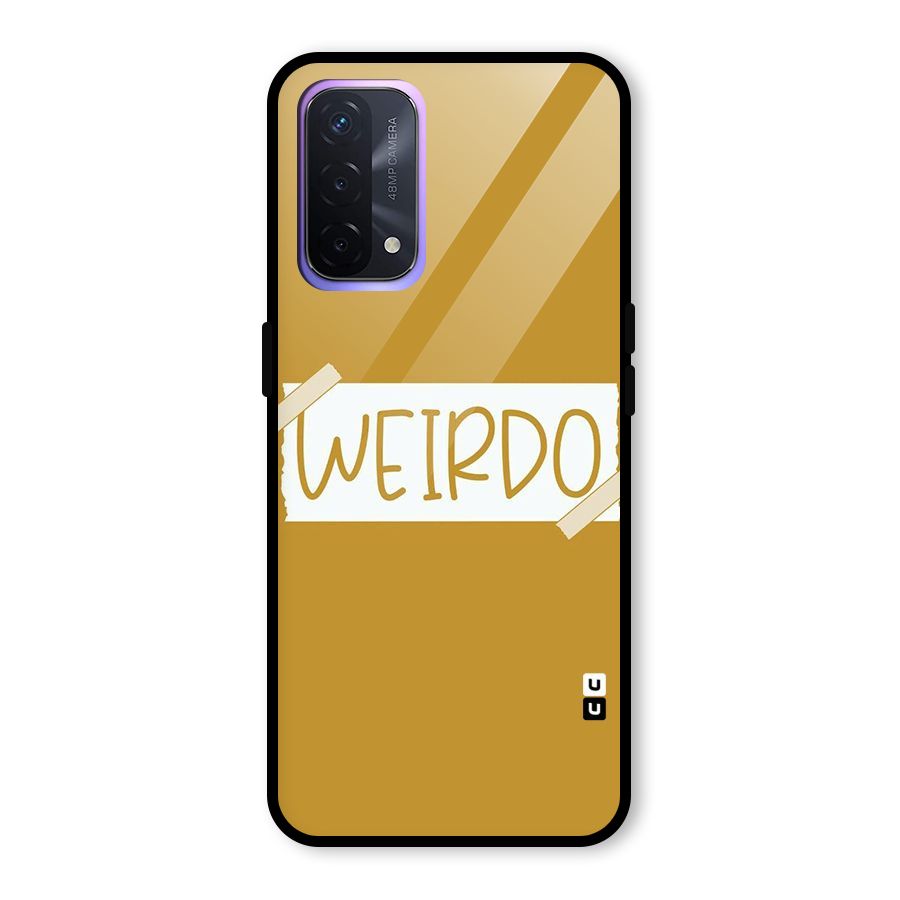 Simple Weirdo Glass Back Case for Oppo A74 5G