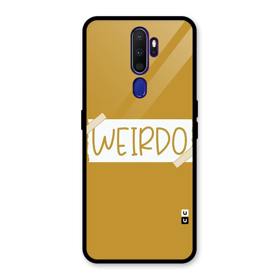 Simple Weirdo Glass Back Case for Oppo A9 (2020)