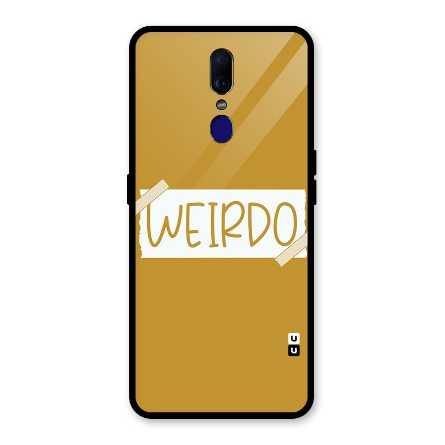 Simple Weirdo Glass Back Case for Oppo F11