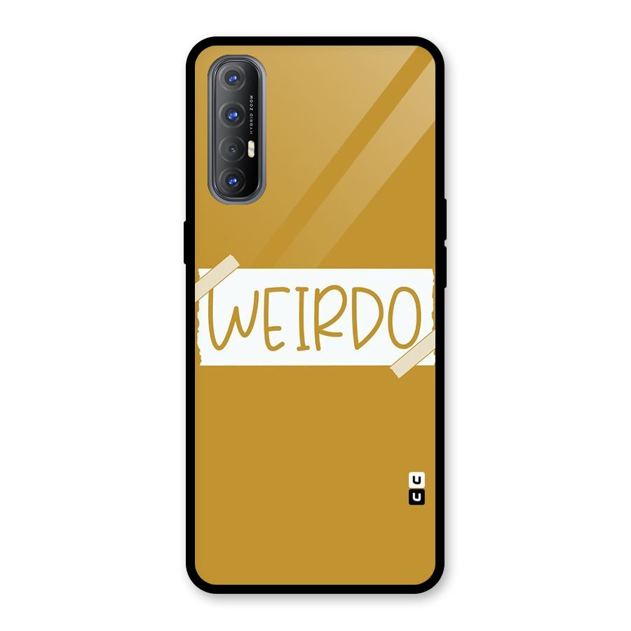 Simple Weirdo Glass Back Case for Oppo Reno3 Pro