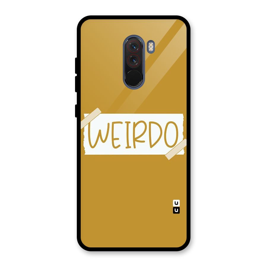 Simple Weirdo Glass Back Case for Poco F1