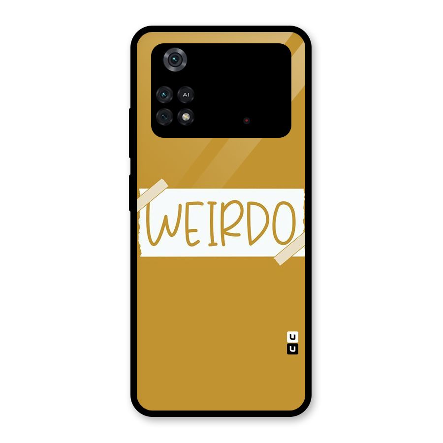 Simple Weirdo Glass Back Case for Poco M4 Pro 4G