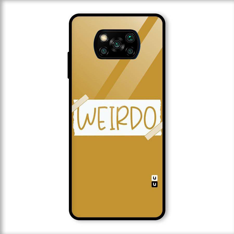 Simple Weirdo Glass Back Case for Poco X3