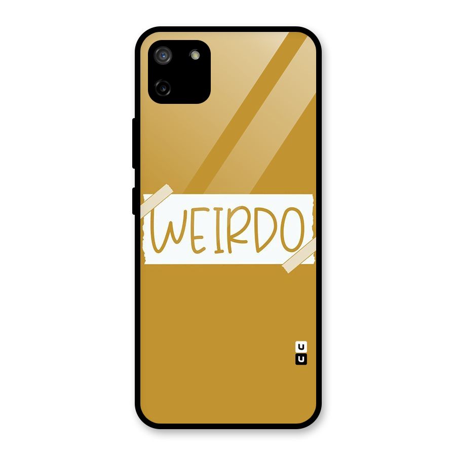 Simple Weirdo Glass Back Case for Realme C11
