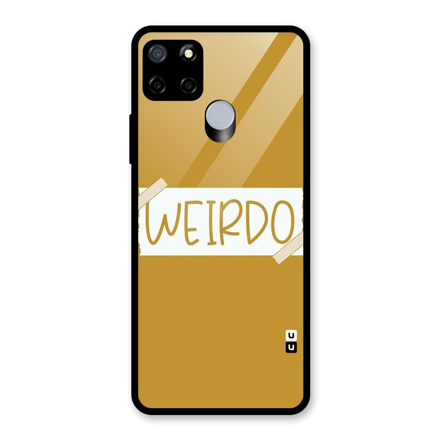 Simple Weirdo Glass Back Case for Realme C15