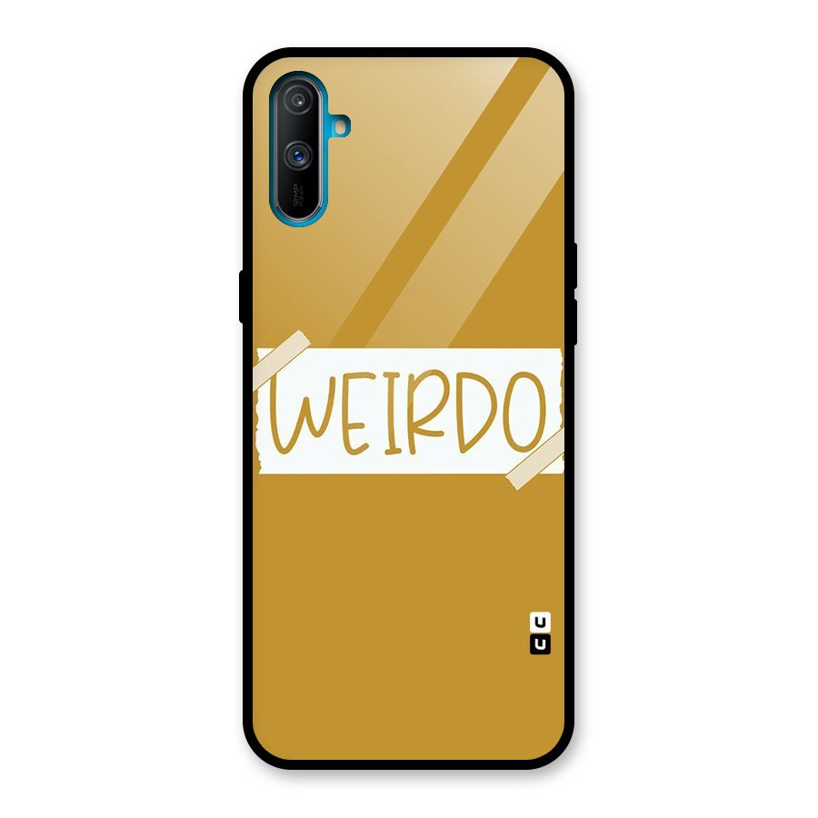 Simple Weirdo Glass Back Case for Realme C3