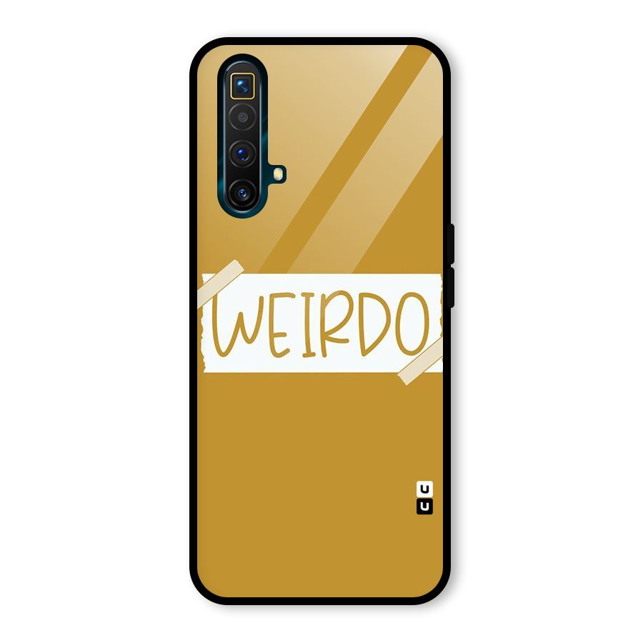 Simple Weirdo Glass Back Case for Realme X3