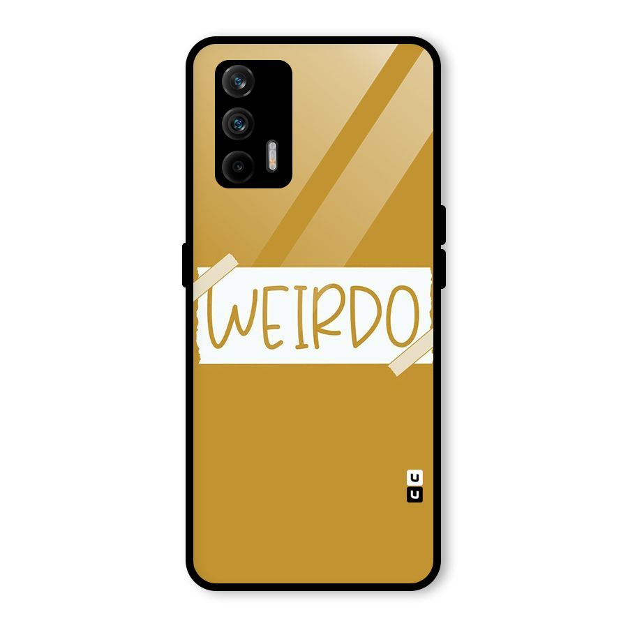 Simple Weirdo Glass Back Case for Realme X7 Max