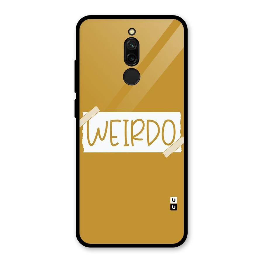 Simple Weirdo Glass Back Case for Redmi 8