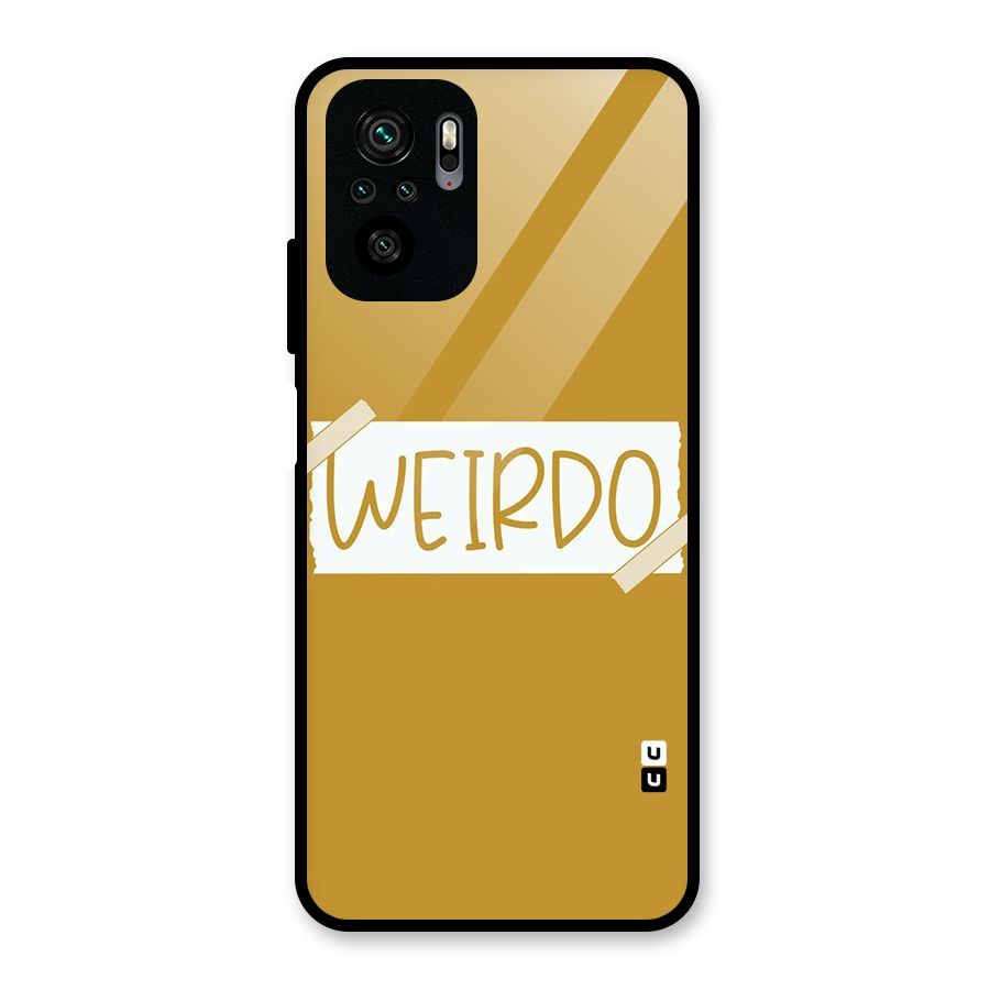Simple Weirdo Glass Back Case for Redmi Note 10S