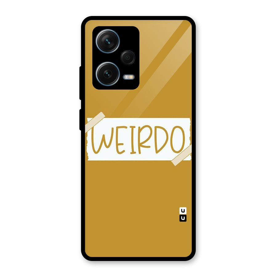 Simple Weirdo Glass Back Case for Redmi Note 12 Pro Plus 5G
