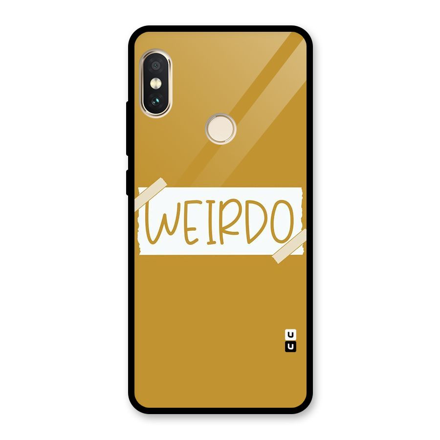 Simple Weirdo Glass Back Case for Redmi Note 5 Pro