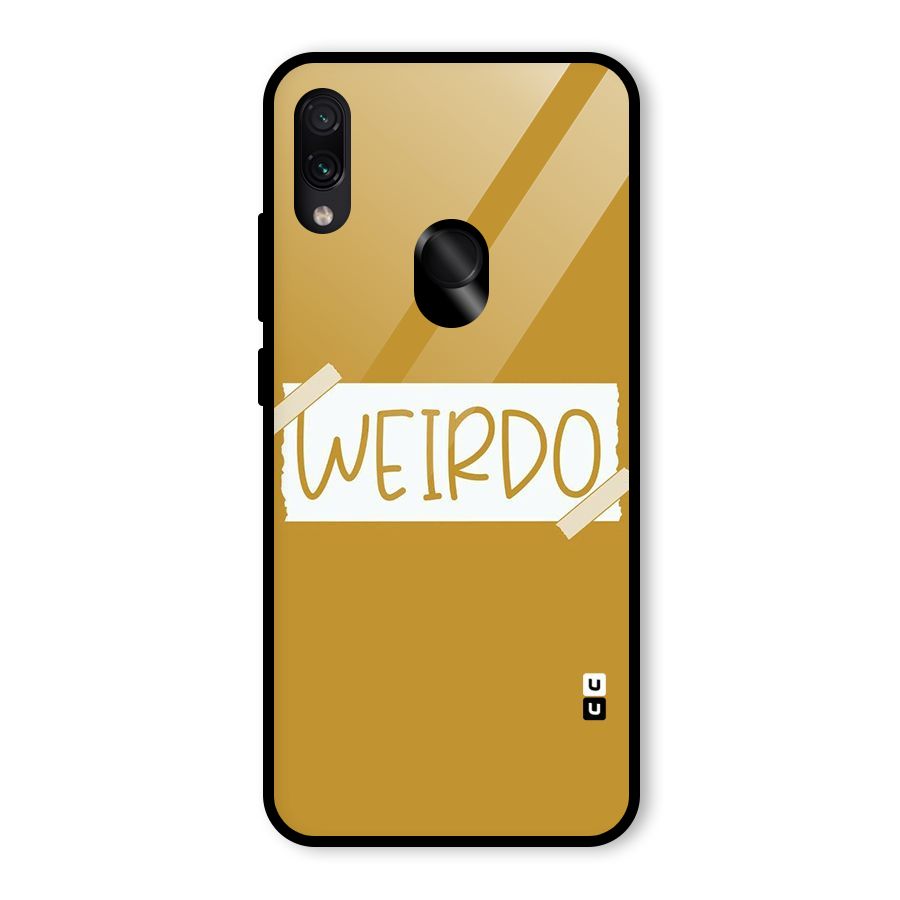 Simple Weirdo Glass Back Case for Redmi Note 7 Pro