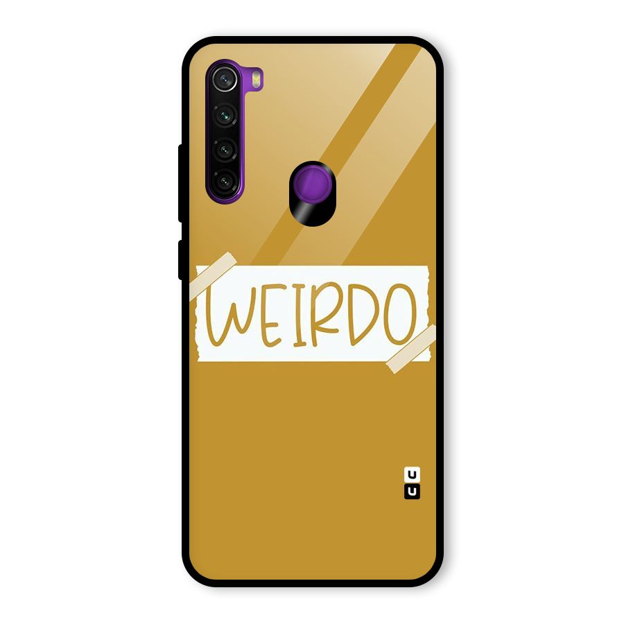 Simple Weirdo Glass Back Case for Redmi Note 8
