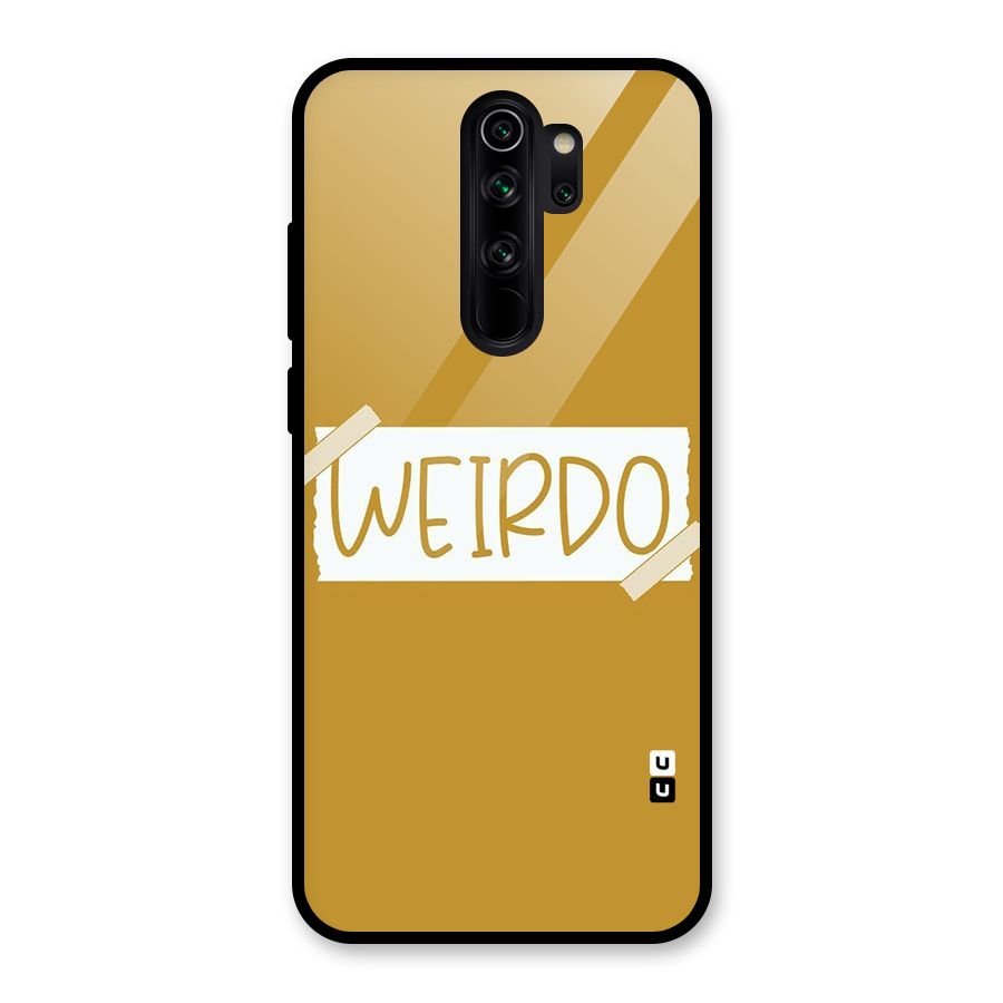 Simple Weirdo Glass Back Case for Redmi Note 8 Pro