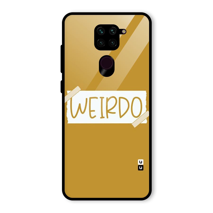 Simple Weirdo Glass Back Case for Redmi Note 9