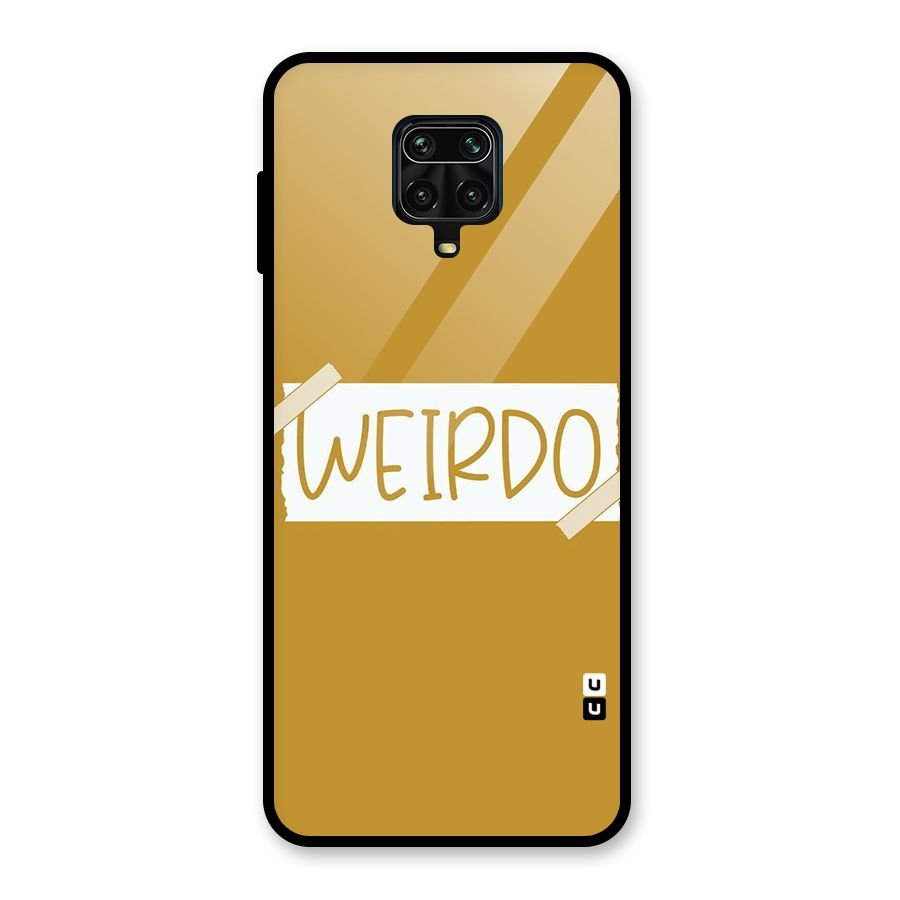 Simple Weirdo Glass Back Case for Redmi Note 9 Pro