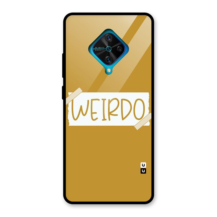 Simple Weirdo Glass Back Case for Vivo S1 Pro