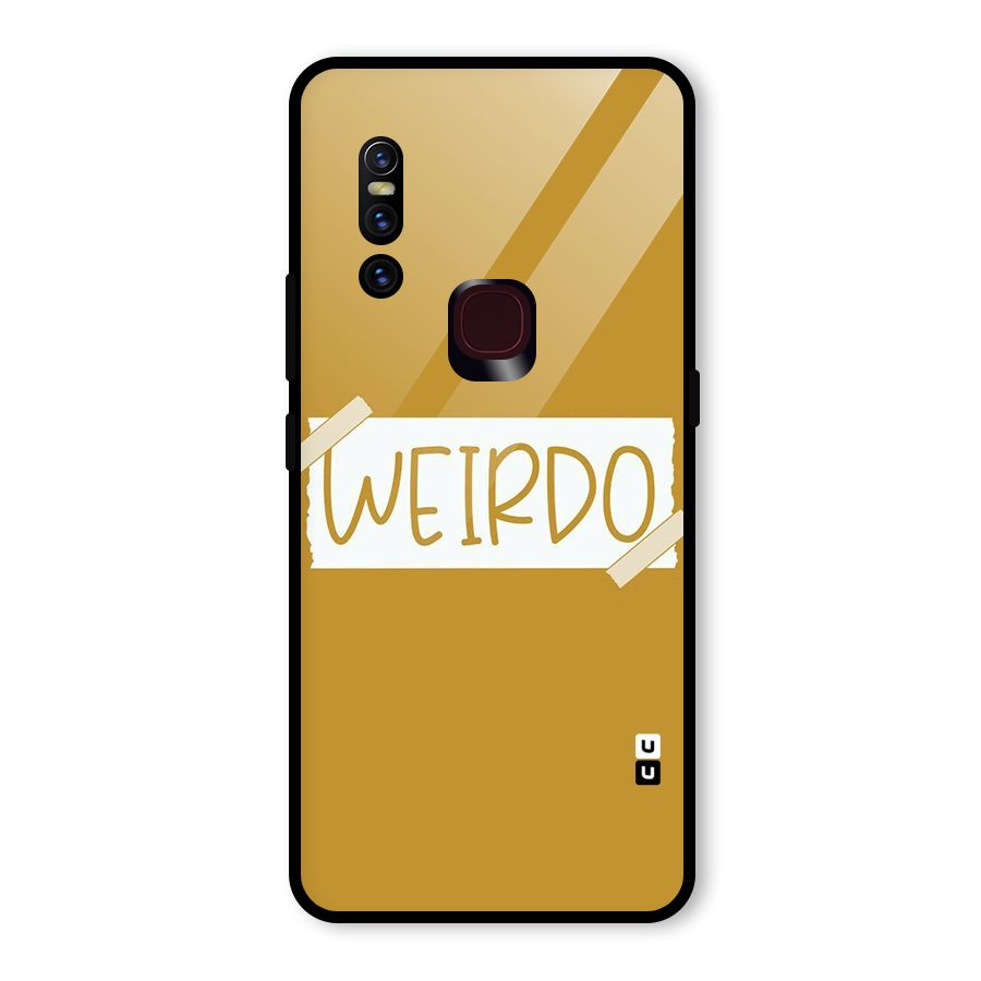 Simple Weirdo Glass Back Case for Vivo V15