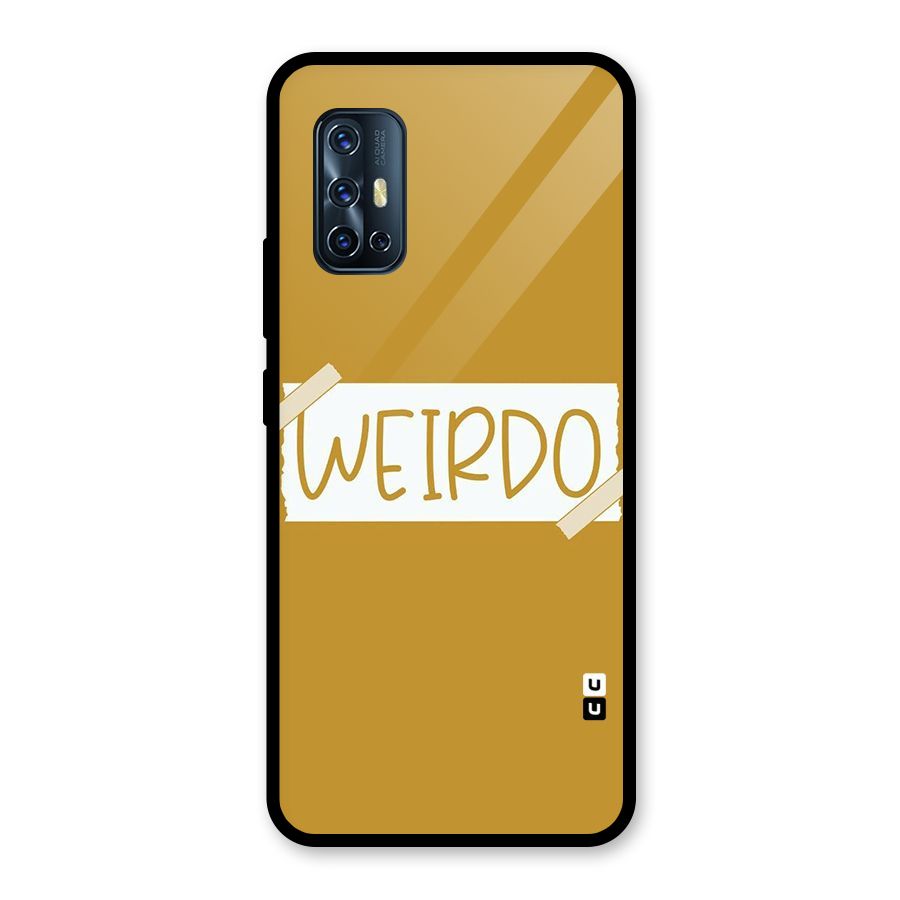 Simple Weirdo Glass Back Case for Vivo V17