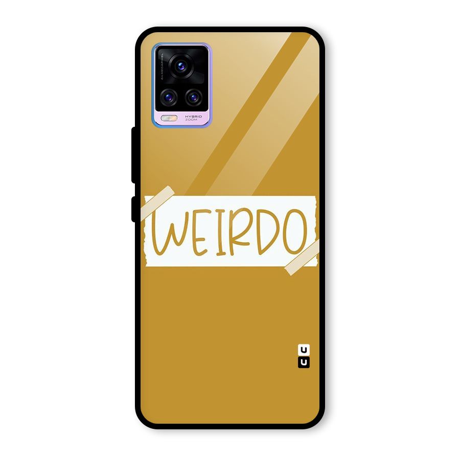 Simple Weirdo Glass Back Case for Vivo V20 Pro