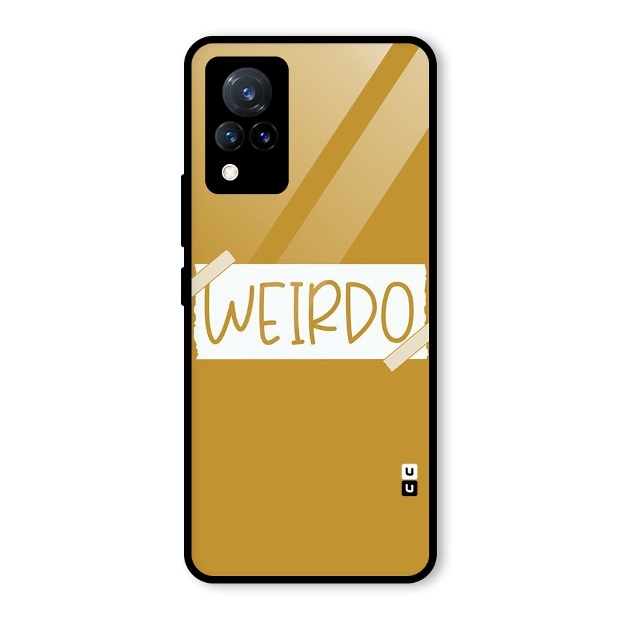 Simple Weirdo Glass Back Case for Vivo V21 5G