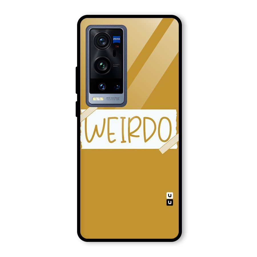 Simple Weirdo Glass Back Case for Vivo X60 Pro Plus