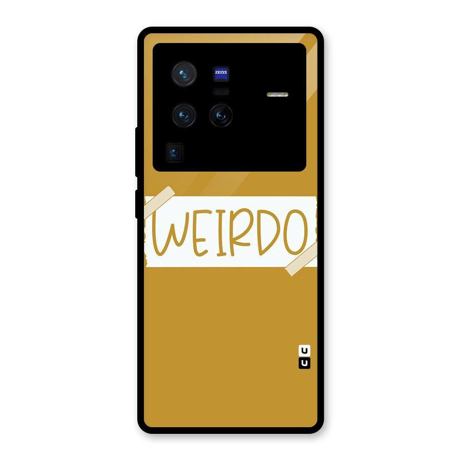 Simple Weirdo Glass Back Case for Vivo X80 Pro