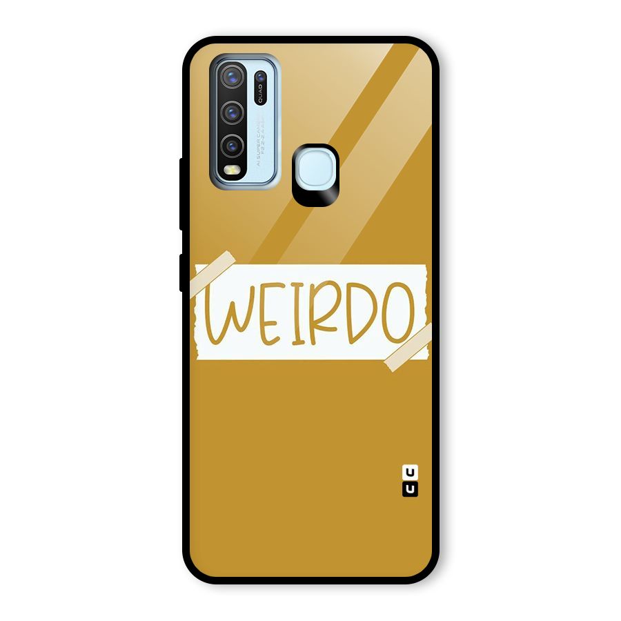 Simple Weirdo Glass Back Case for Vivo Y50