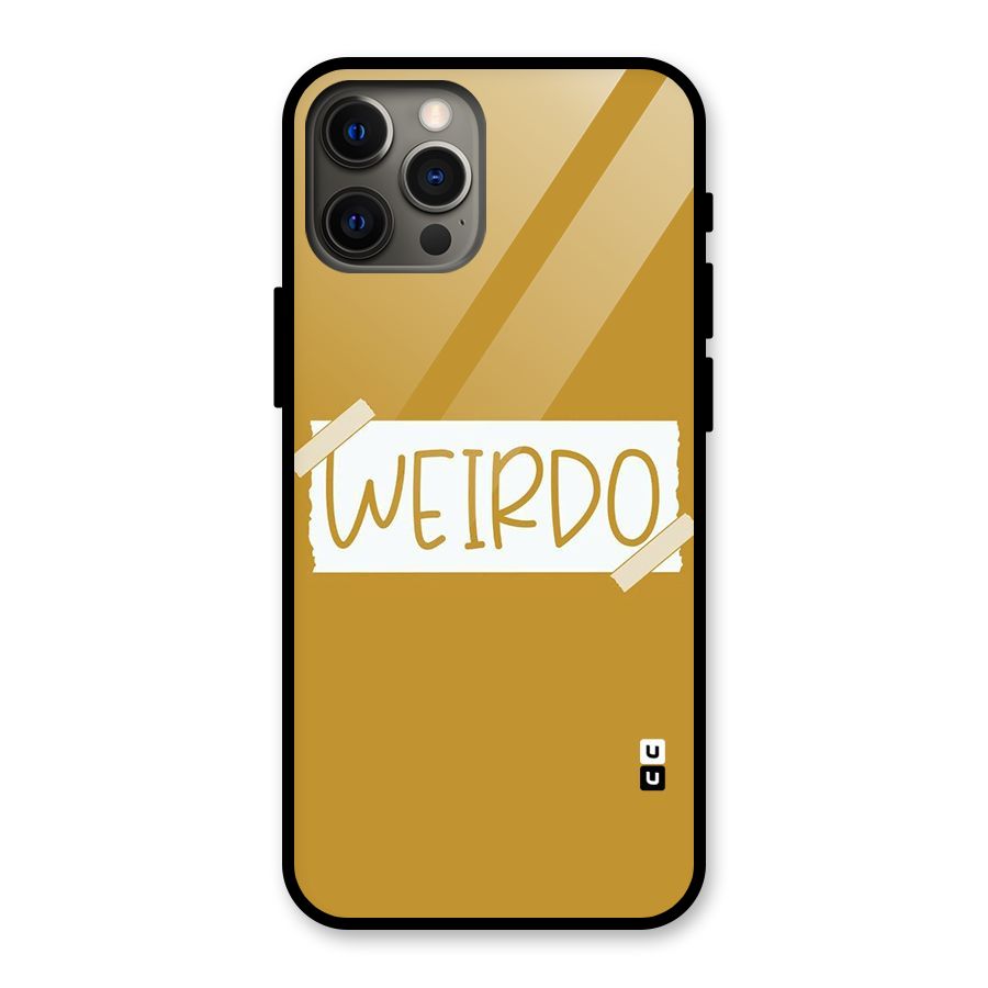 Simple Weirdo Glass Back Case for iPhone 12 Pro Max